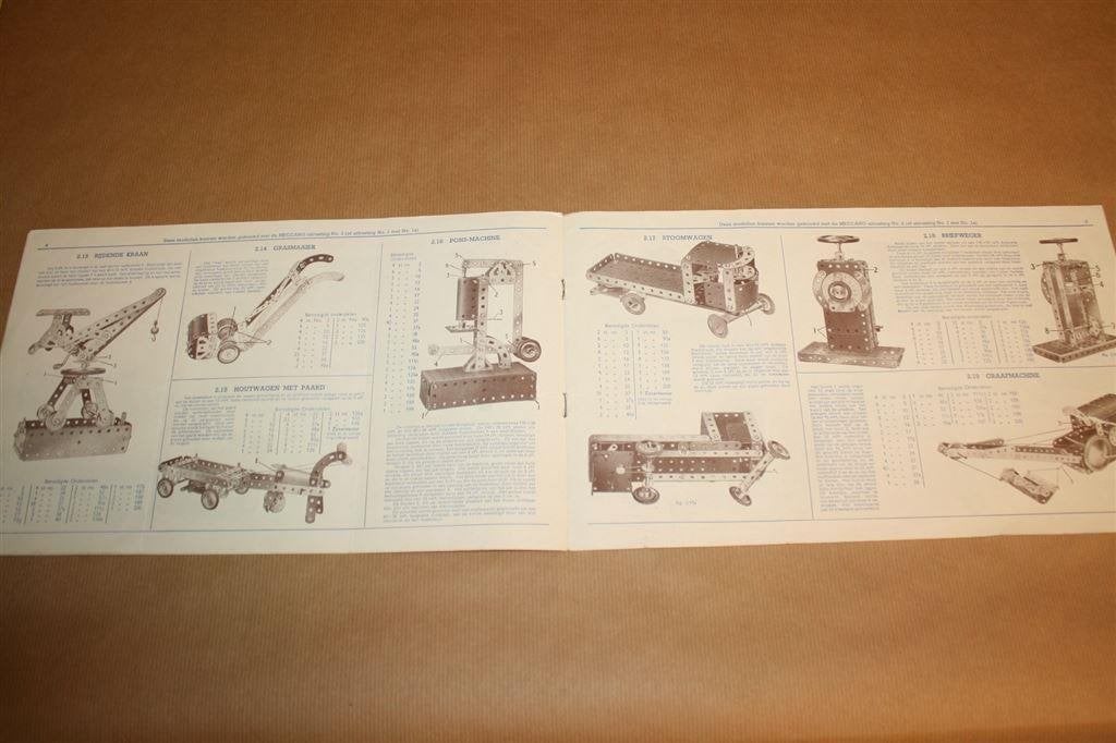 Meccano. Handleiding voor aanvullings-uitrusting No. 1a, Ophalen of Verzenden