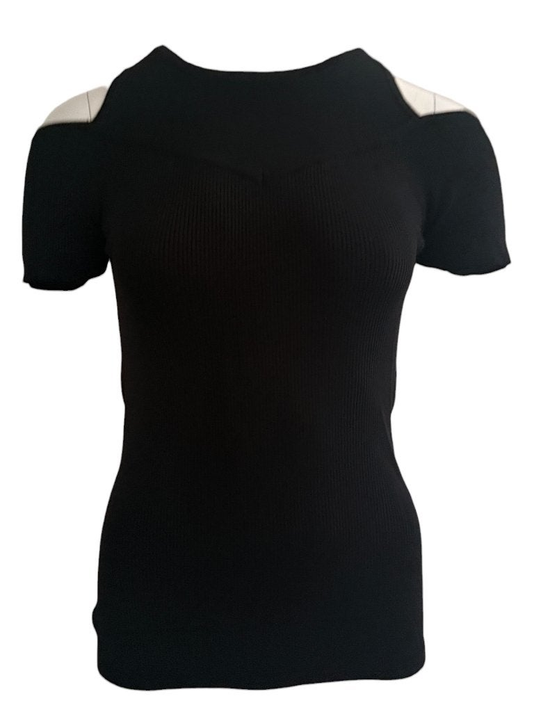 Maje shirt S, Zwart, Ophalen of Verzenden, Zo goed als nieuw, Korte mouw
