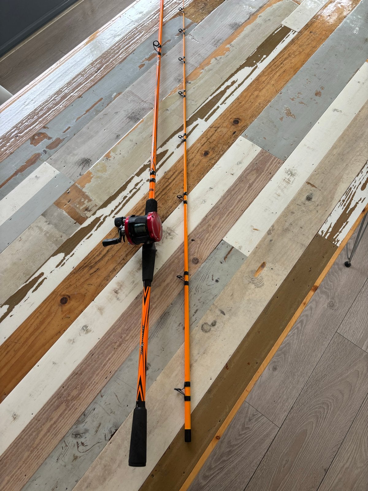 Abu Garcia Black Max Combo Werphengel, Watersport en Boten, Ophalen, Zo goed als nieuw, Werphengel