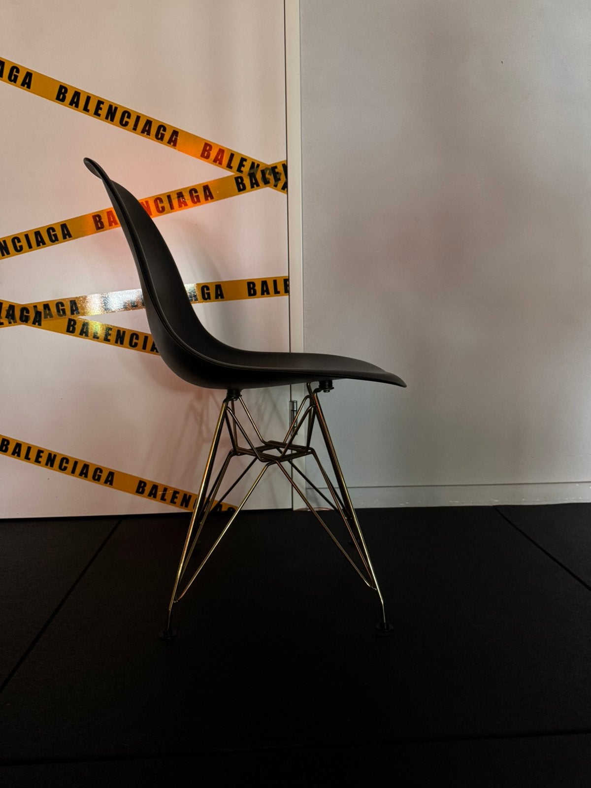 4x Zwarte design eetkamerstoelen - Eames DSR stijl, Ophalen of Verzenden, Zwart, Kunststof, Vier