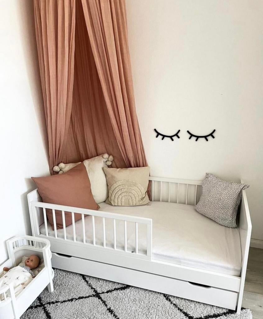 Petit Amélie peuterbed 70x140 cm (excl. matras/lade), Ophalen, 70 tot 85 cm, 140 tot 160 cm, Zo goed als nieuw