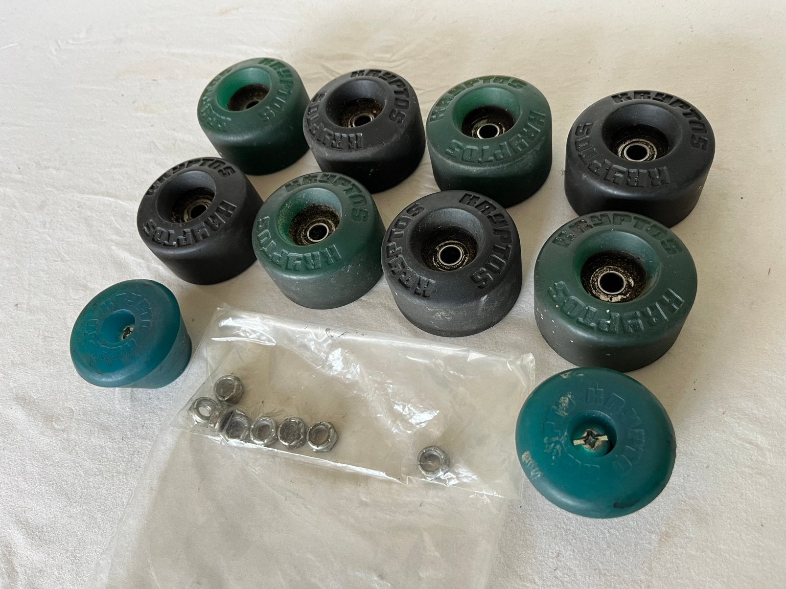Zeldzame Vintage Kryptonics Kryptos Quad Wheels + Toe Stops, Ophalen of Verzenden