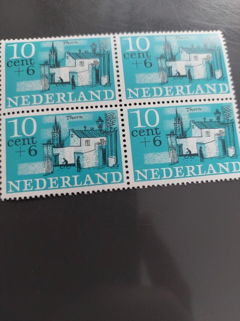 Nederland postzegels 10 cent + 6 Thorn (4 stuks), Postzegels en Munten, Postzegels | Nederland, Ophalen of Verzenden, Na 1940