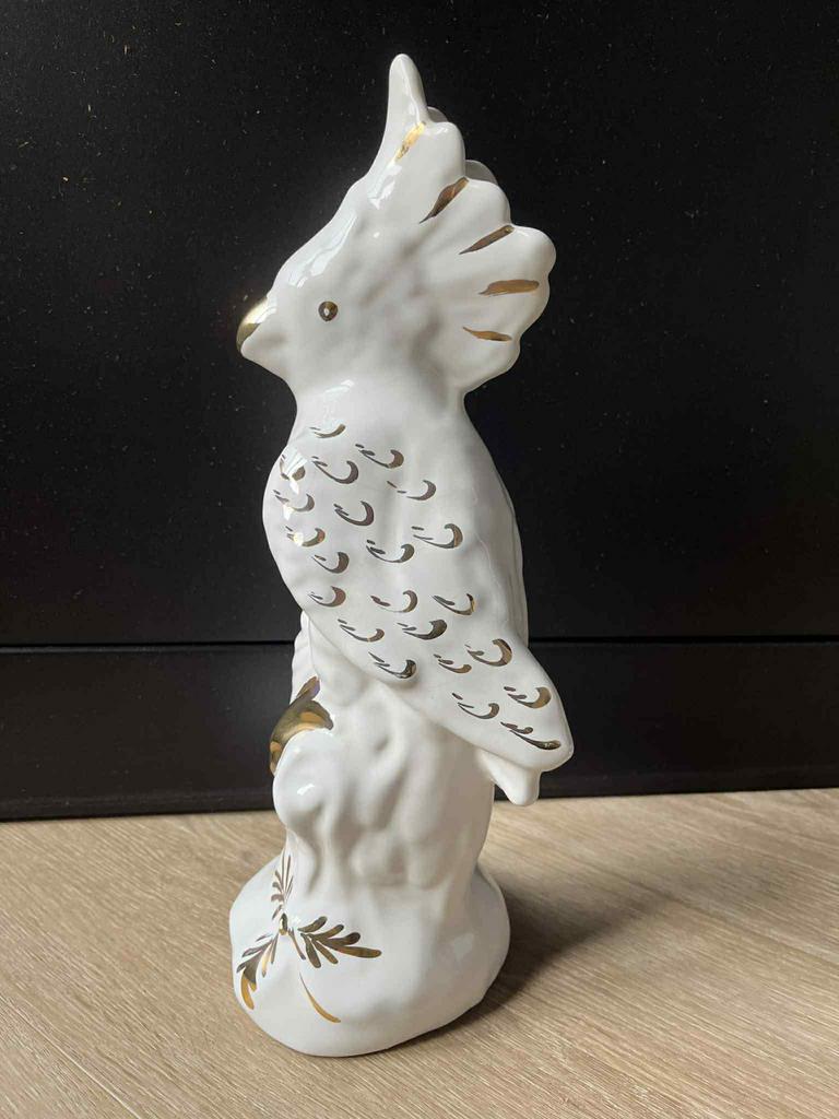 Vintage Papegaai Beeld - 35cm Decoratie, Verzamelen, Ophalen of Verzenden, Zo goed als nieuw, Dier