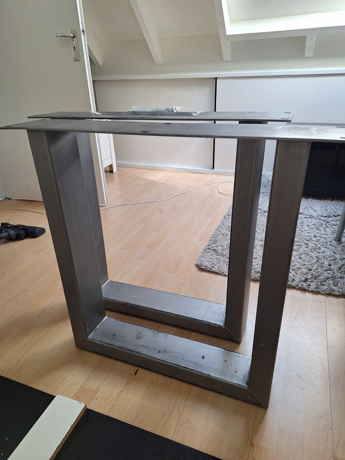 Metalen U-poten voor tafel - Set van 2, Ophalen, Tafelpoot, Gebruikt, 50 tot 100 cm