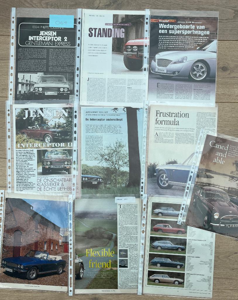 JENSEN INTERCEPTOR - JENSEN - ARTIKELS, Boeken, Auto's | Folders en Tijdschriften, Verzenden