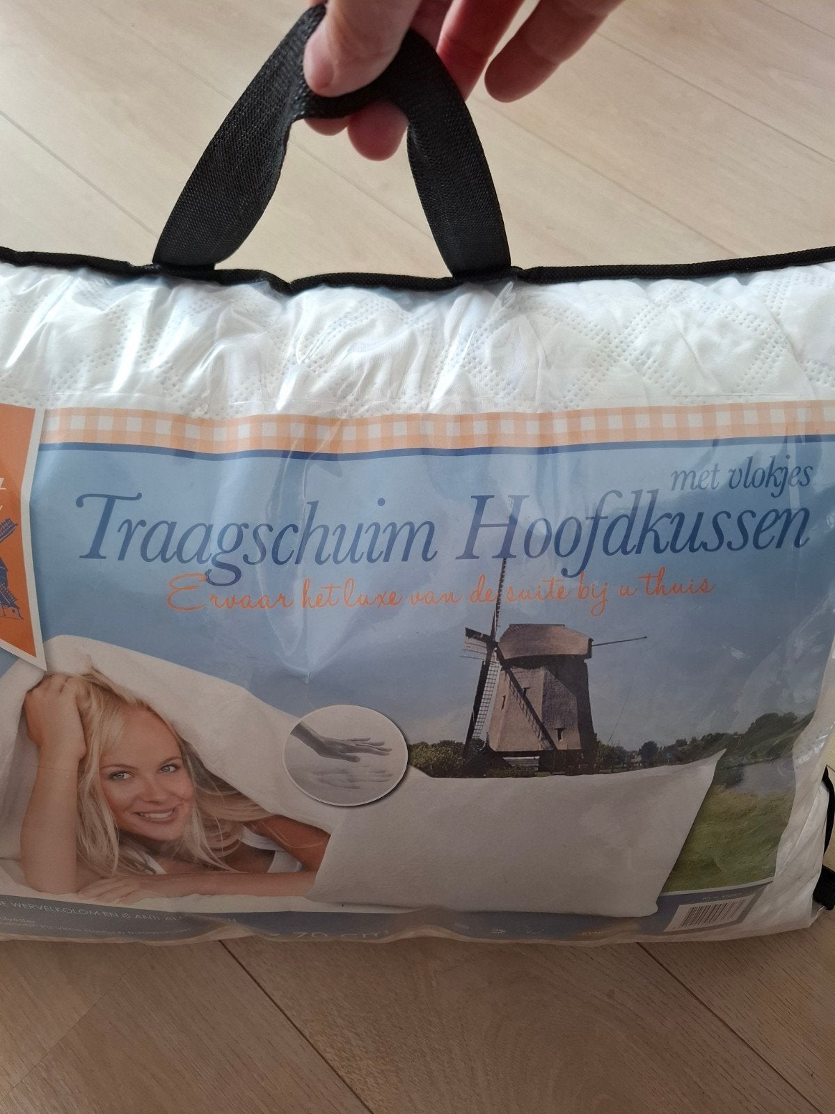 Traagschuim Hoofdkussen - Luxe Comfort voor Thuis, Ophalen, Schuim, Eenpersoons, Wit