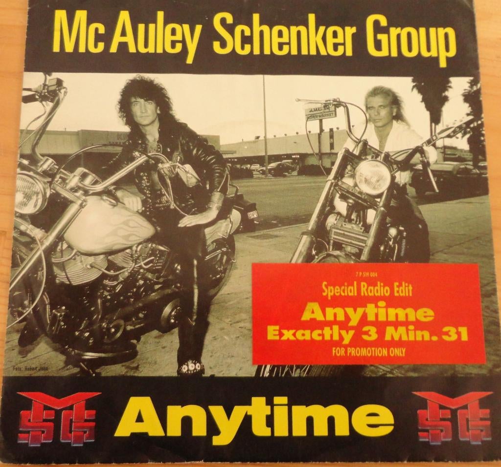 Mc.Auley Schenker Group > Anytime, Gebruikt, 7 inch, Single, Ophalen of Verzenden