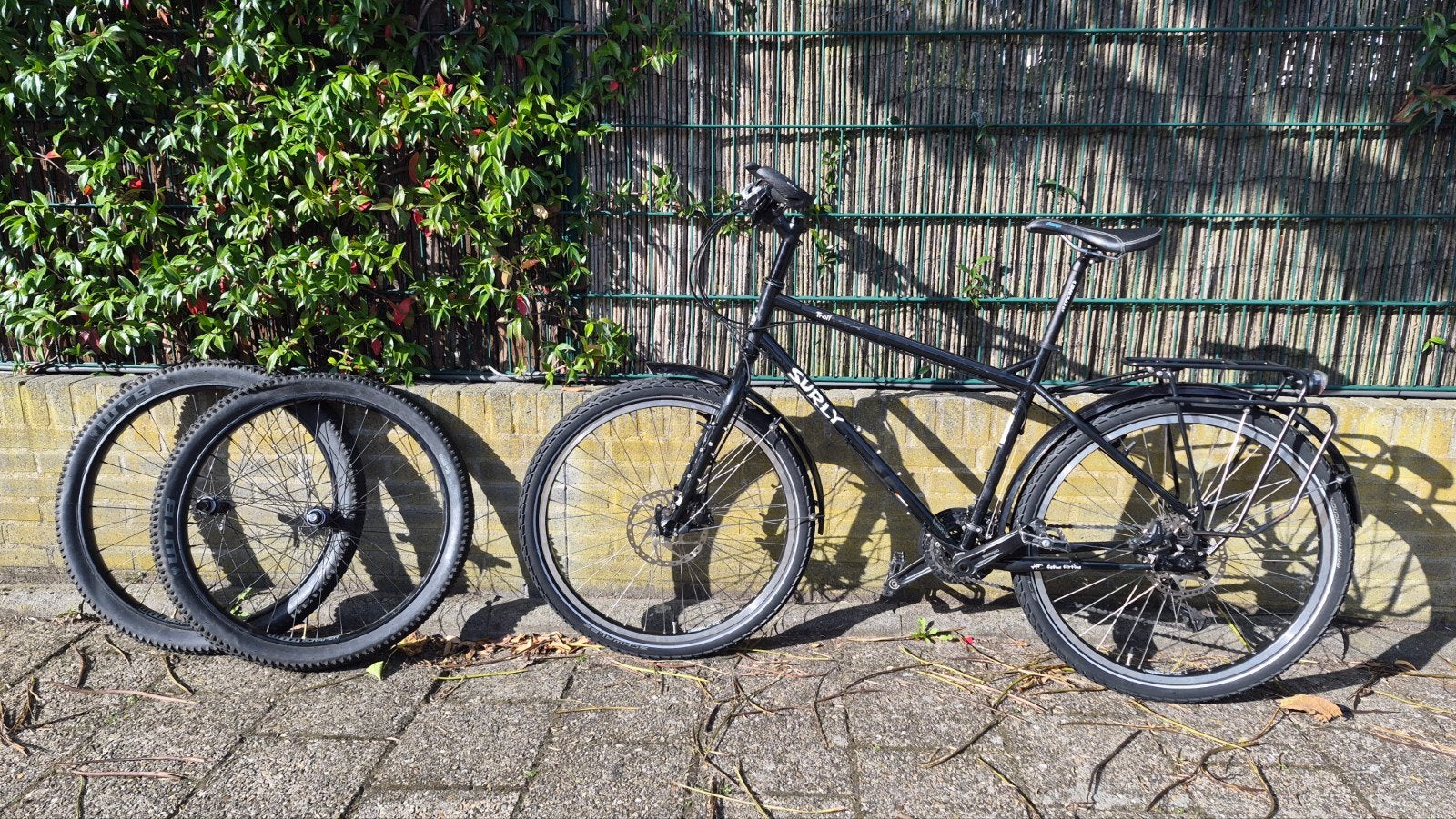 Surly Troll Stalen Frame Fiets - Medium - 2 Wielsets, Gebruikt, 26 inch, 49 tot 53 cm, Meer dan 20 versnellingen