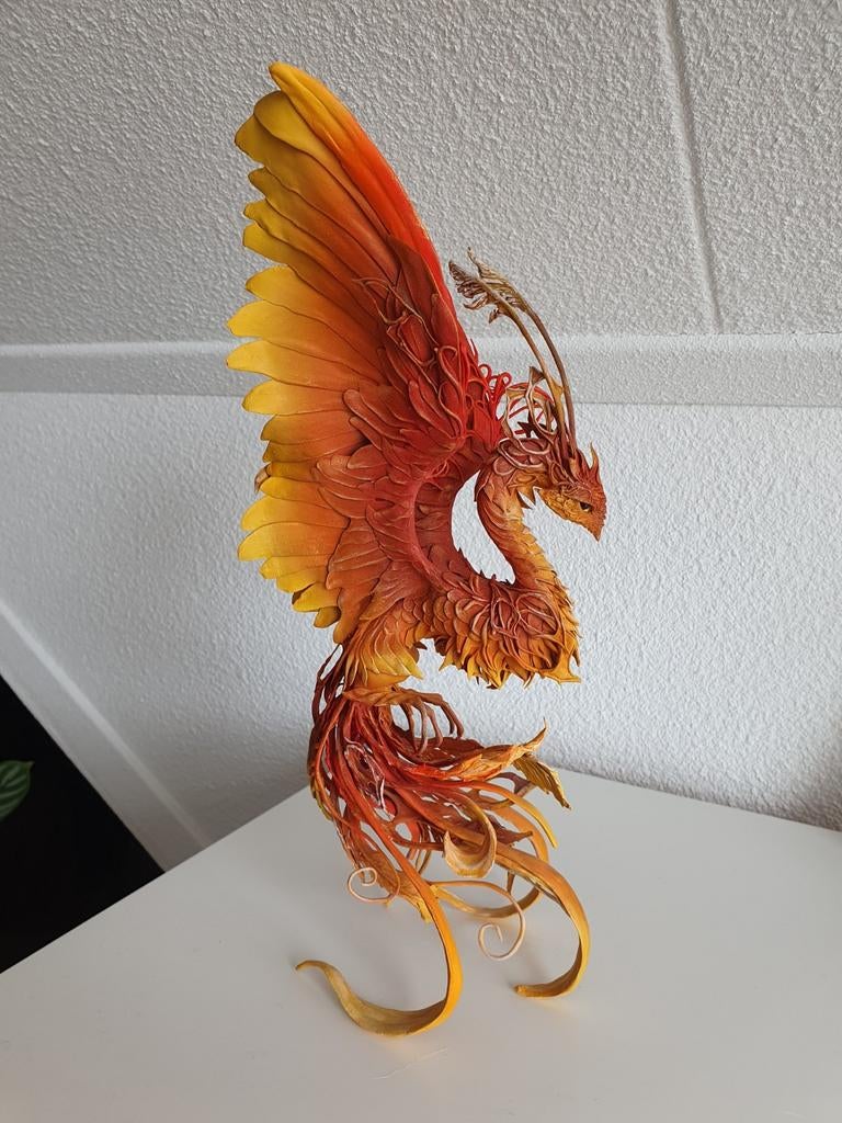 Artdoll o.o.a.k. firebird vuurvogel, Ophalen of Verzenden, Zo goed als nieuw