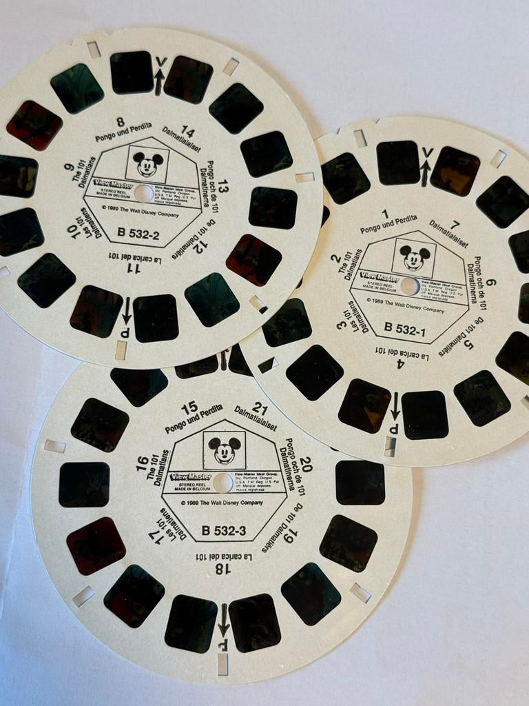 View-Master schijven 101 Dalmatiërs, Ophalen of Verzenden, Overige figuren, Gebruikt, Overige typen