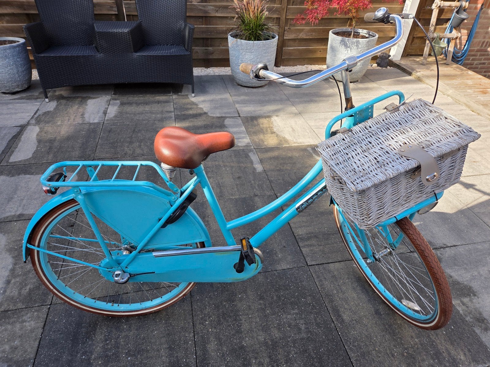 26 inch meisjes fiets te koop, Ophalen, Gebruikt, 26 inch of meer, Handrem