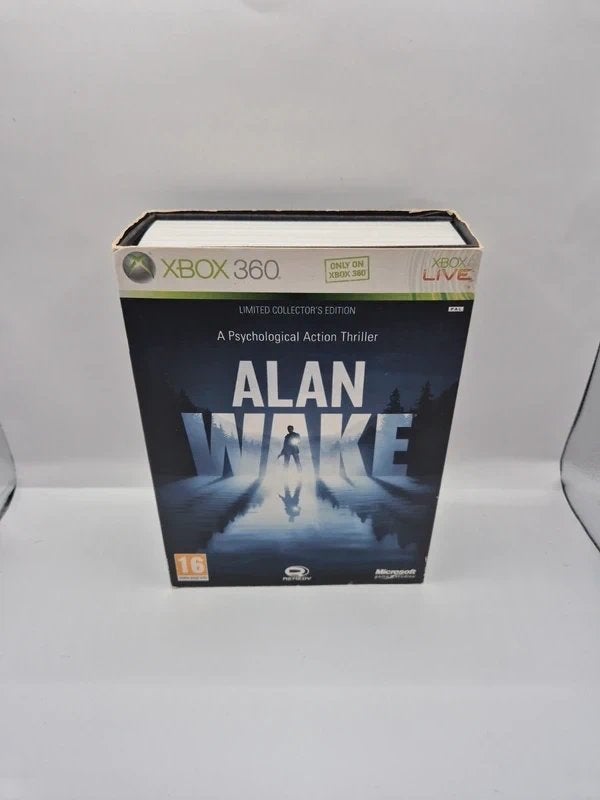 Alan Wake Limited Collector's Edition Xbox 360, Spelcomputers en Games, Gebruikt, Ophalen of Verzenden, Vanaf 16 jaar, Microsoft Corporation One Microsoft Way Redmond, WA 98052-6399 United States of America (Verenigde Staten) 📞 Telefoon: +1 425-882-8080 support@microsoft.com