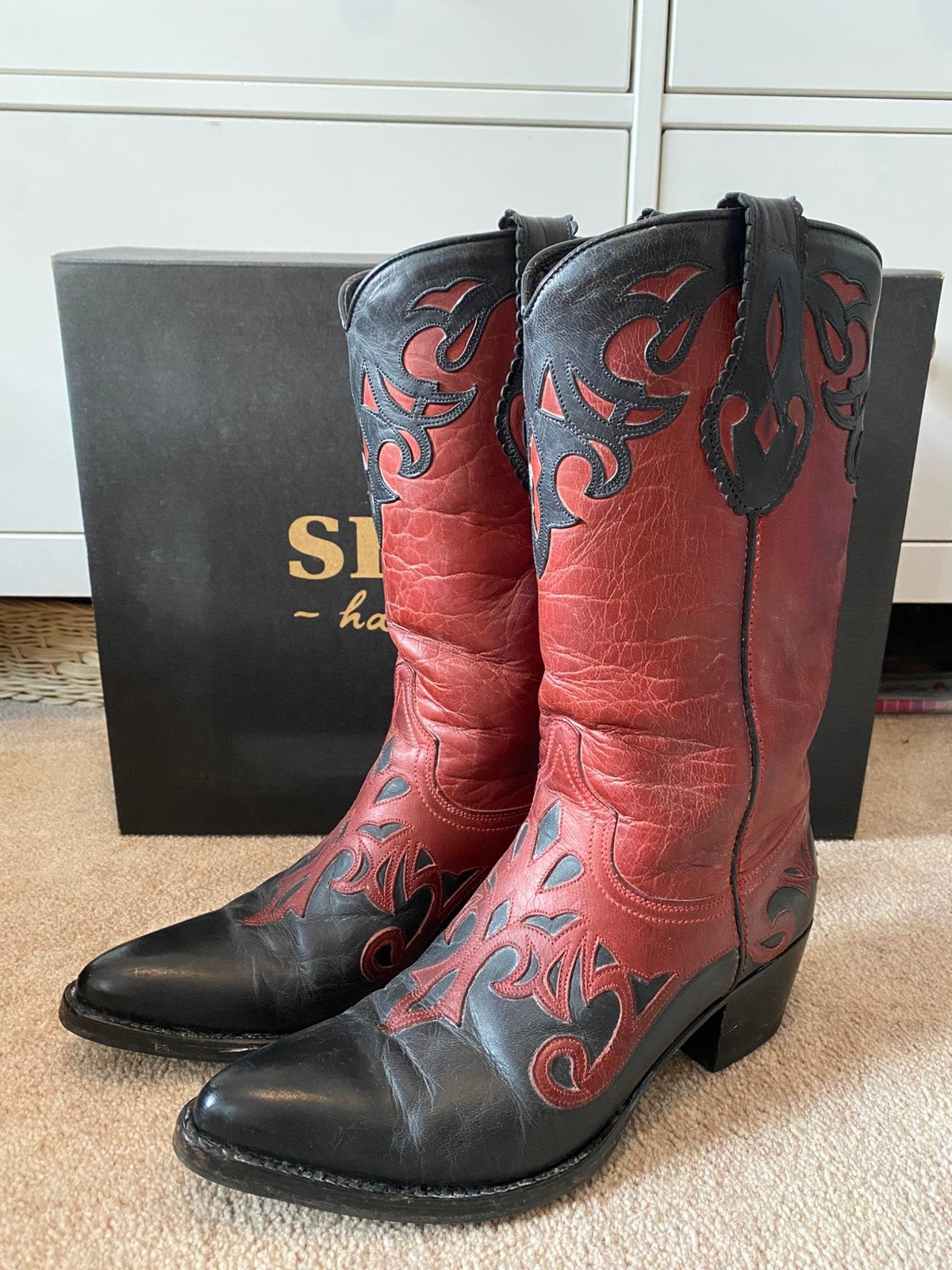 Sendra Boots, Hoge laarzen, Ophalen of Verzenden, Zo goed als nieuw, Rood