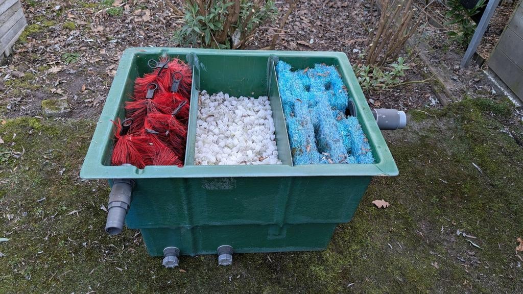 3 kamerfilter compleet met filtermedia, Tuin en Terras, Vijver-toebehoren, Ophalen, Gebruikt, Vijverfilter