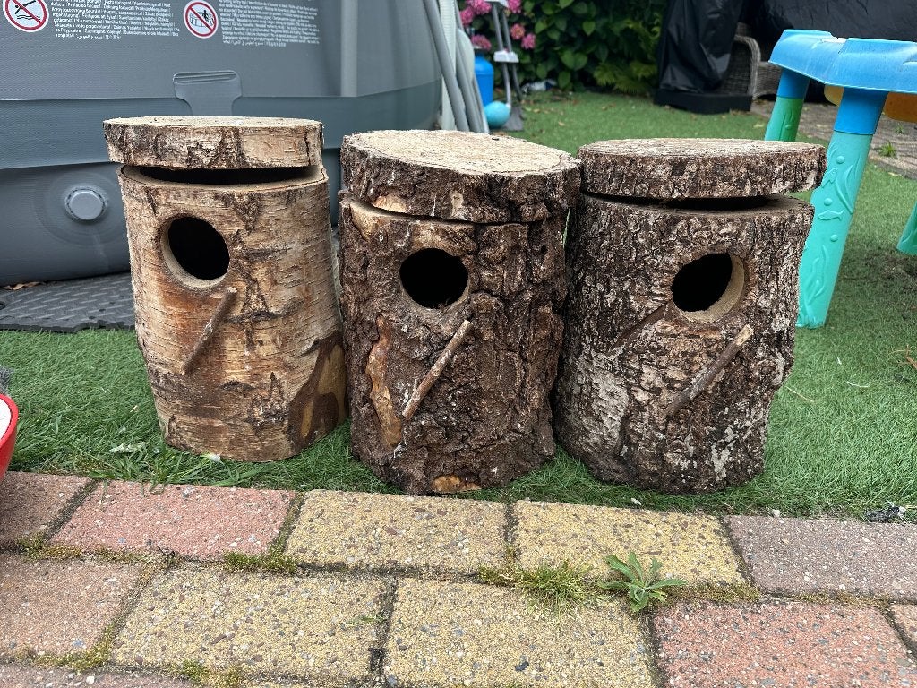 Boomstam broedblokken, Ophalen, Hout, Broedkooi of Kweekkooi