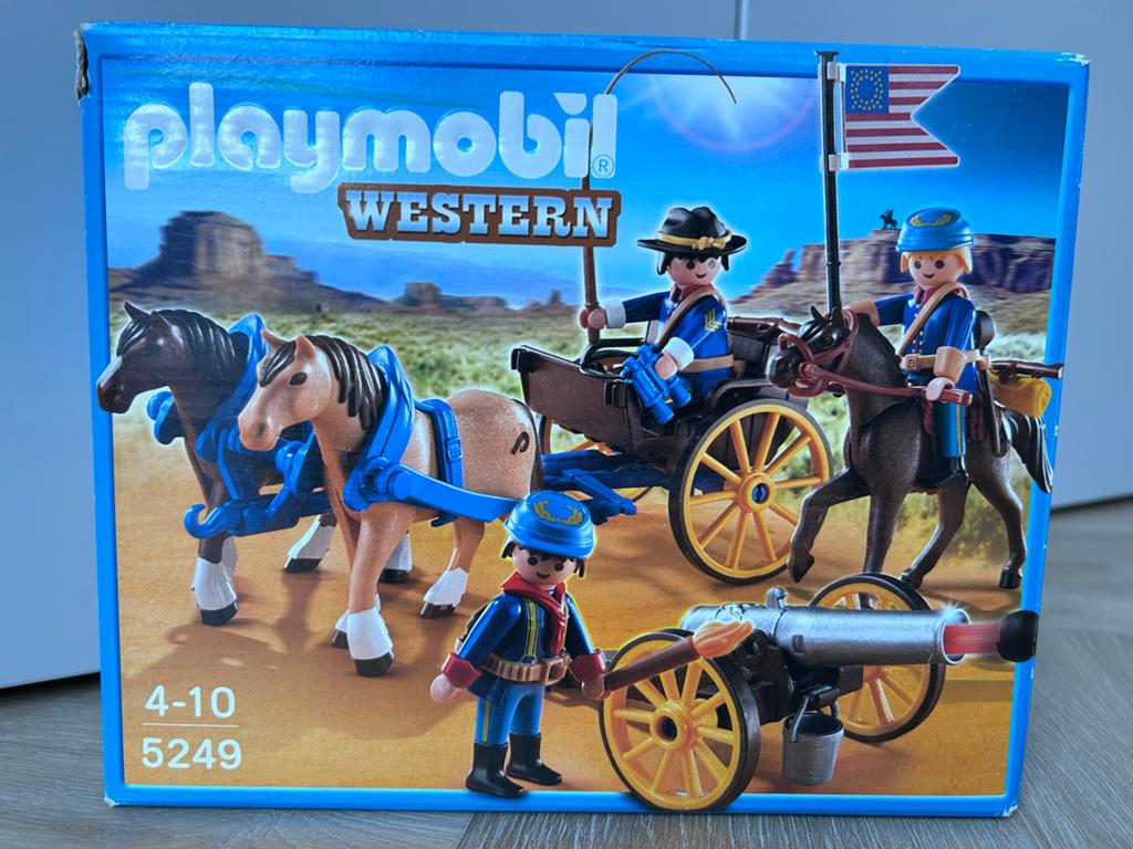 Playmobil Western 5249 - Amerikaanse Cavalerie, Ophalen of Verzenden, Zo goed als nieuw, Complete set