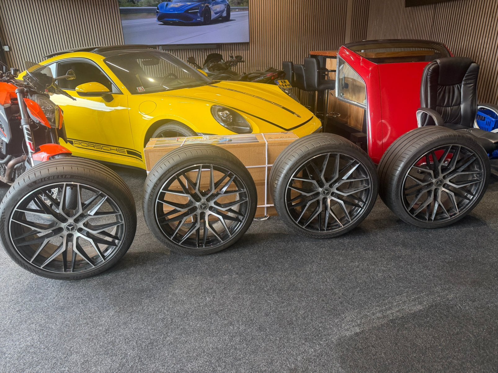 Mercedes zomer michelin 265 35 21, Ophalen, 21 inch, Michelin 1, Personenwagen