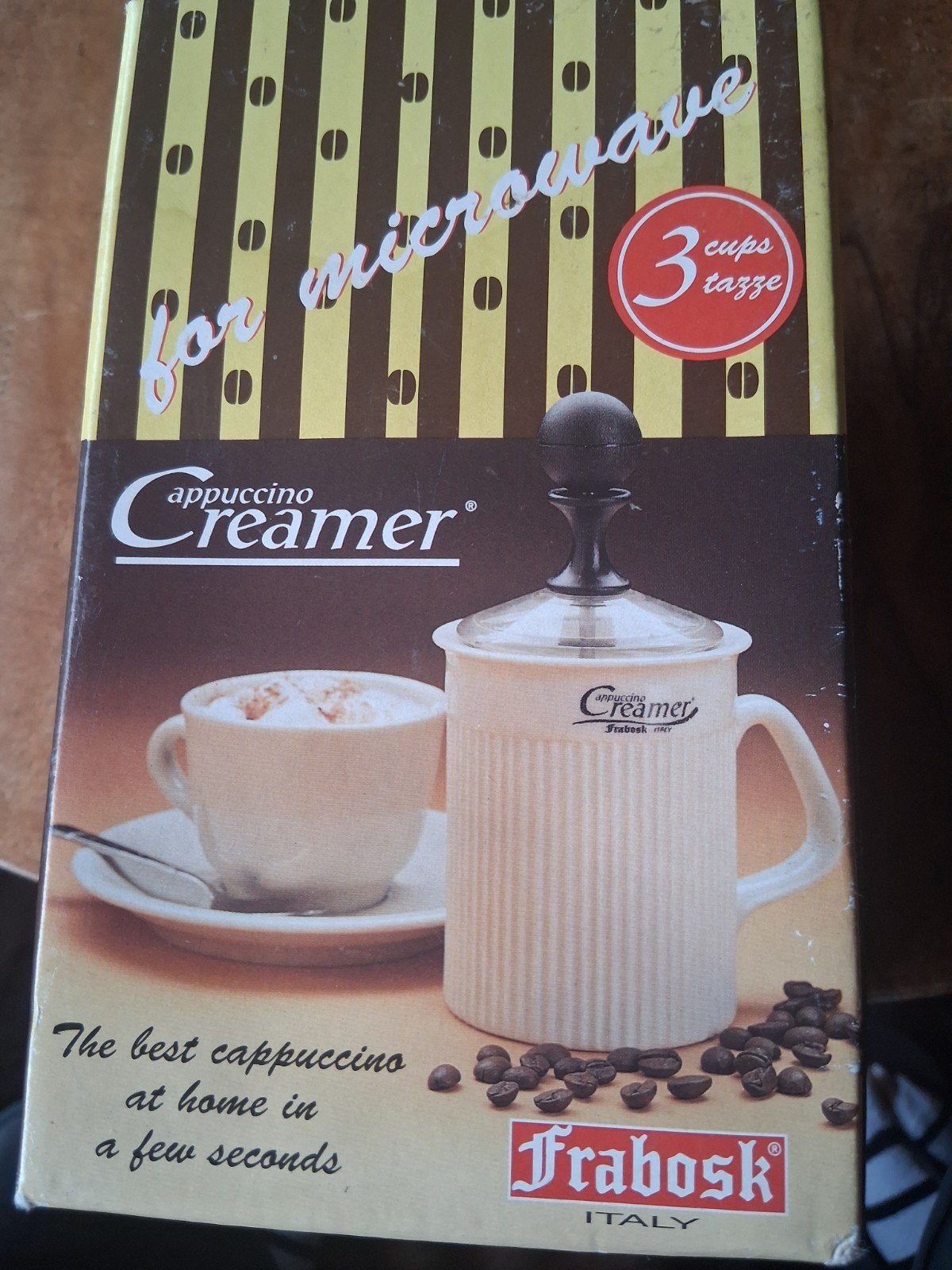 Frabosk Cappuccino Creamer voor magnetron - 3 kopjes, Overige modellen, Overige typen, Nieuw, Ophalen of Verzenden