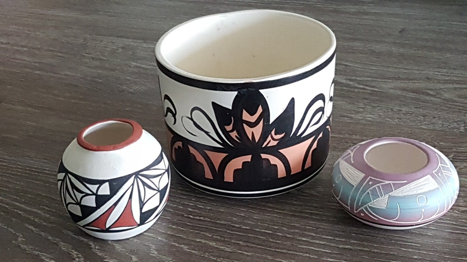 Native American bloempot en vaasjes, Ophalen