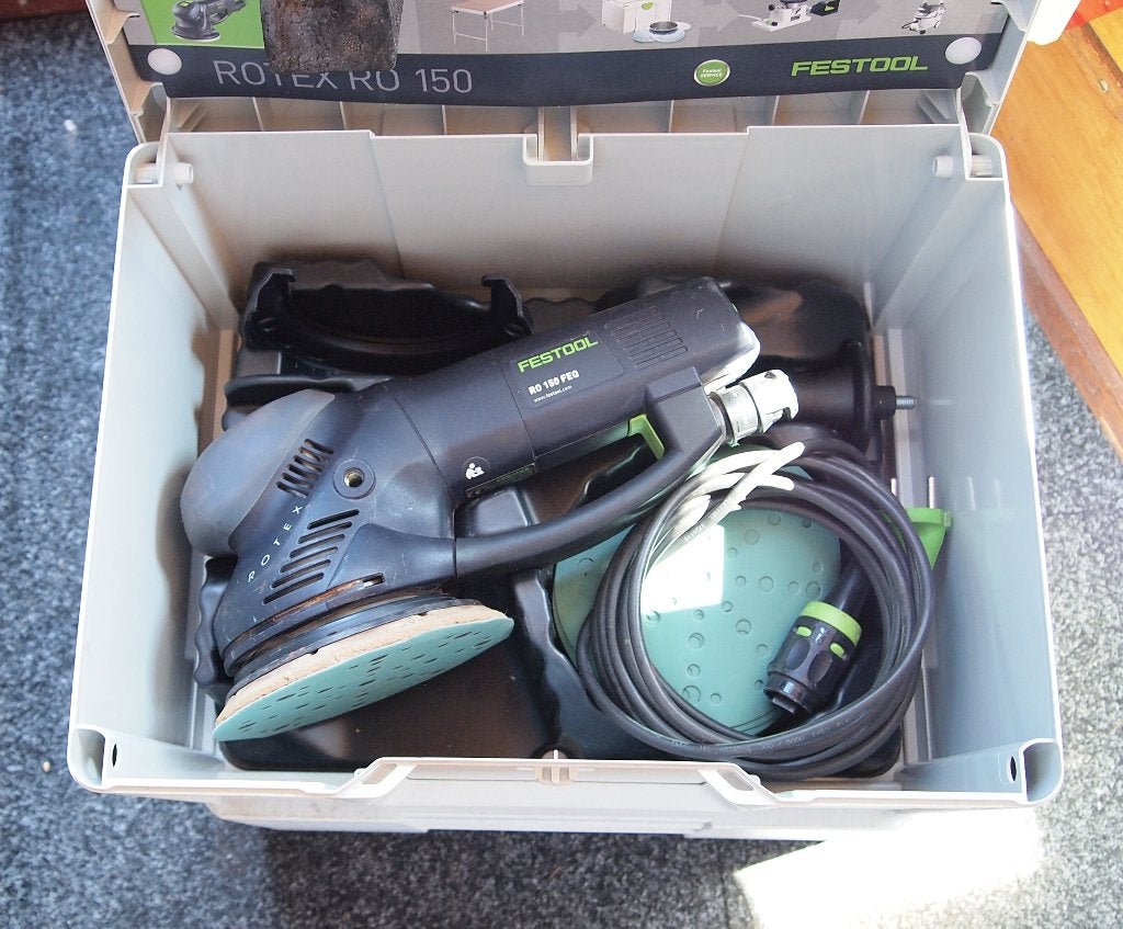 Festool Rotex 150, Ophalen of Verzenden, Zo goed als nieuw, 600 tot 1200 watt, Excentrische schuurmachine