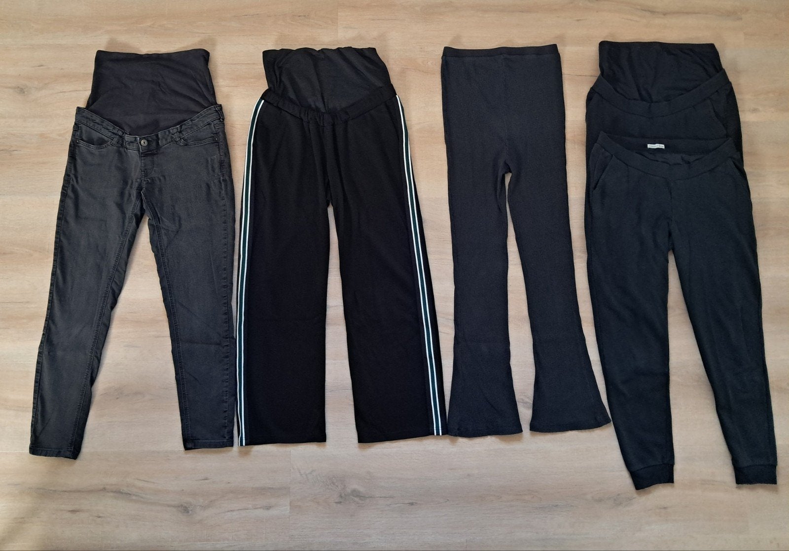 5 zwangerschaps broeken zwart/grijs maat M/32, Kleding | Dames, Ophalen of Verzenden, Zo goed als nieuw