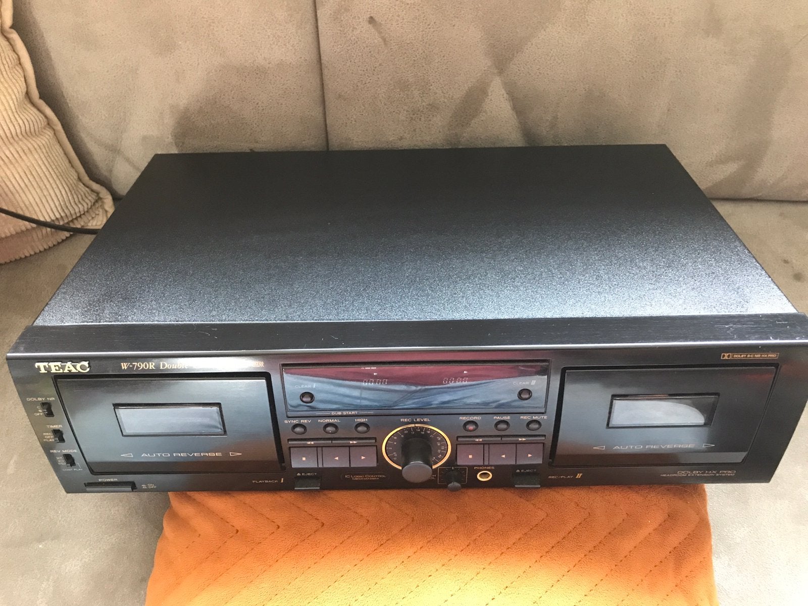 Teac W-790R dubbel cassettedeck, Ophalen of Verzenden, Overige merken, Tiptoetsen