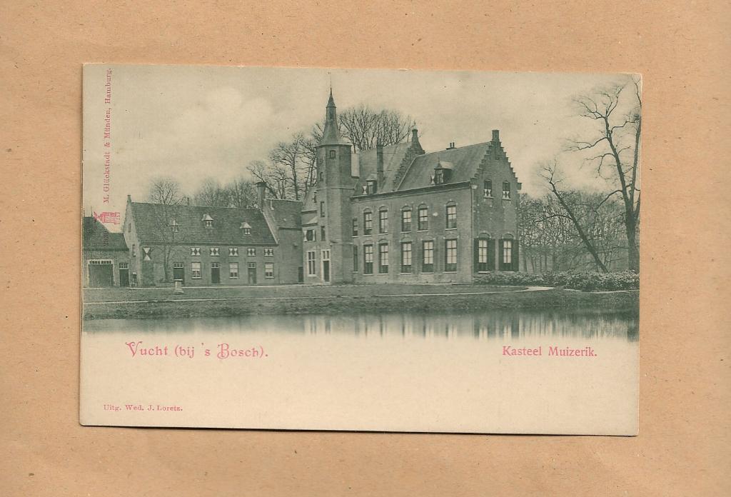 gave oude kaart Vucht Kasteel Muizerik.  Vught, Verzenden, Voor 1920, Ongelopen, Noord-Brabant