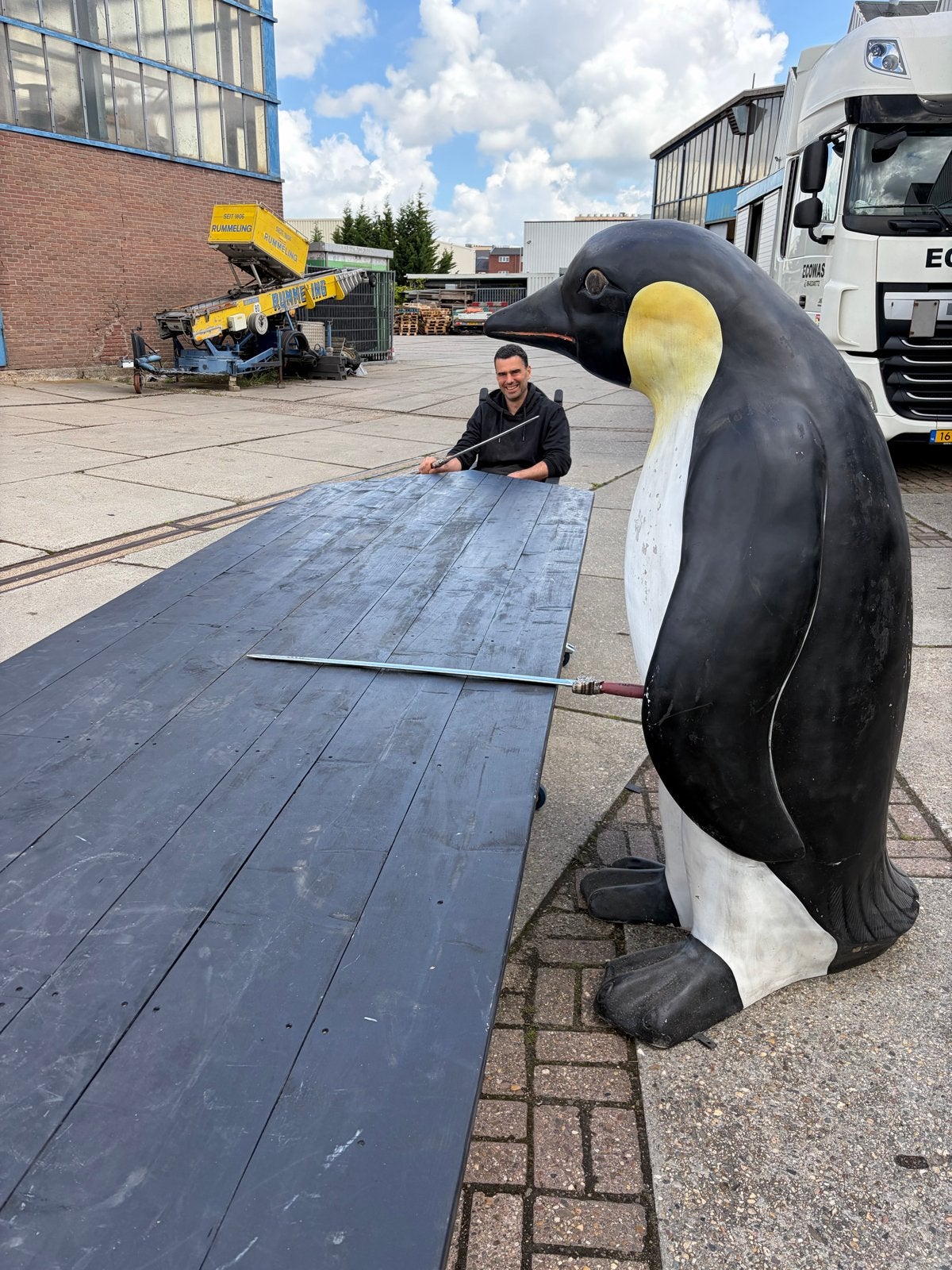 Grote Pinguïn Beeld - Unieke Decoratie, Ophalen of Verzenden, Gebruikt