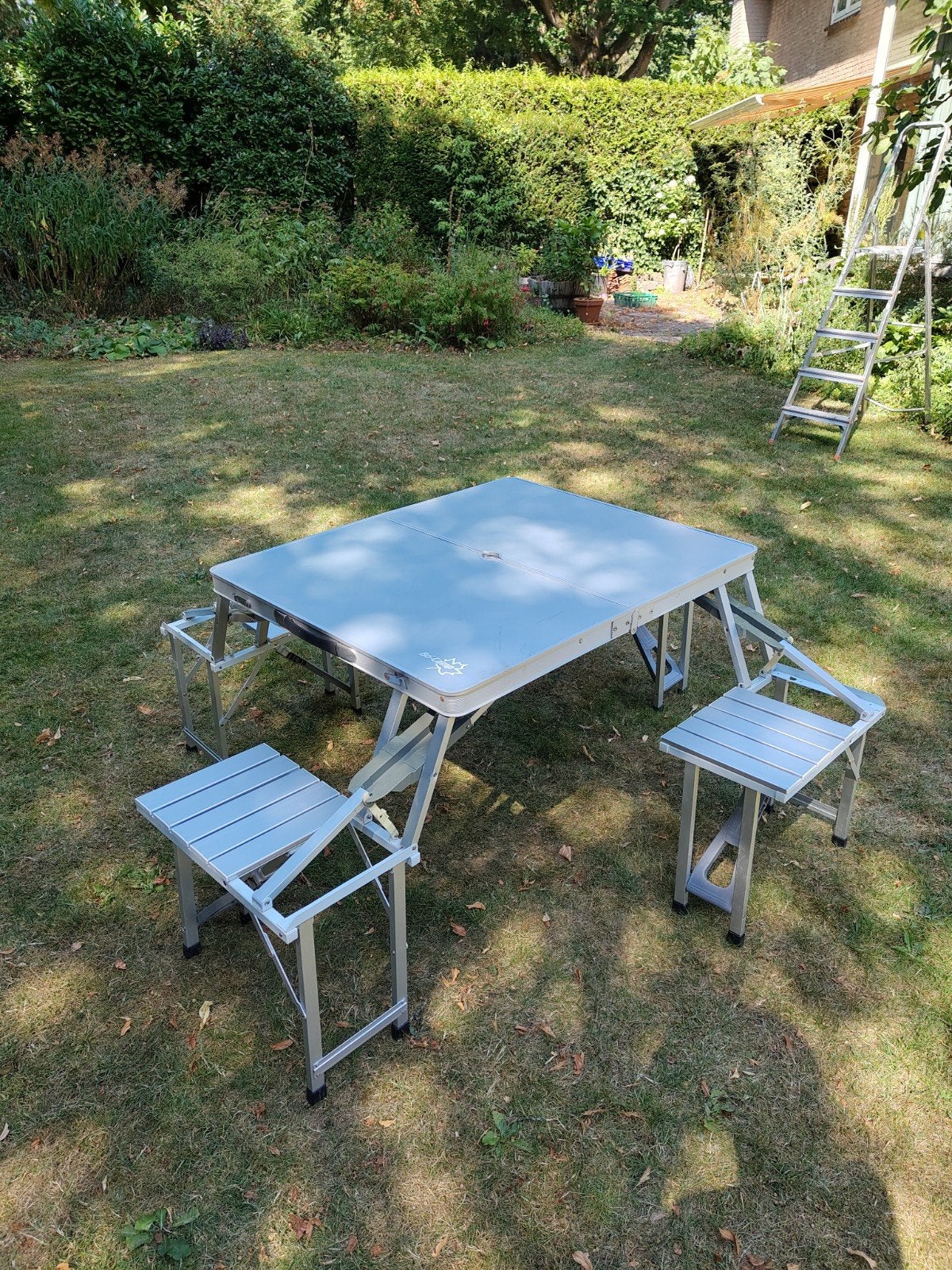 Inklapbare aluminium picknicktafel Bo-camp, Ophalen, Gebruikt, Campingtafel
