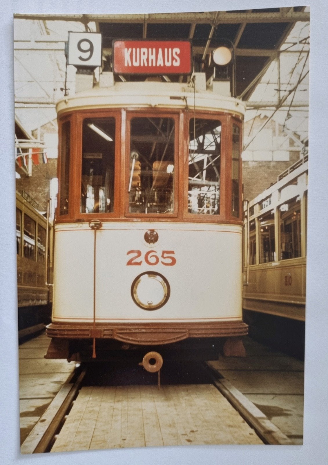 37)HTM motorwagen 265 Remise Lijsterbesstraat Den Haag, Ophalen of Verzenden, 1960 tot 1980, Ongelopen