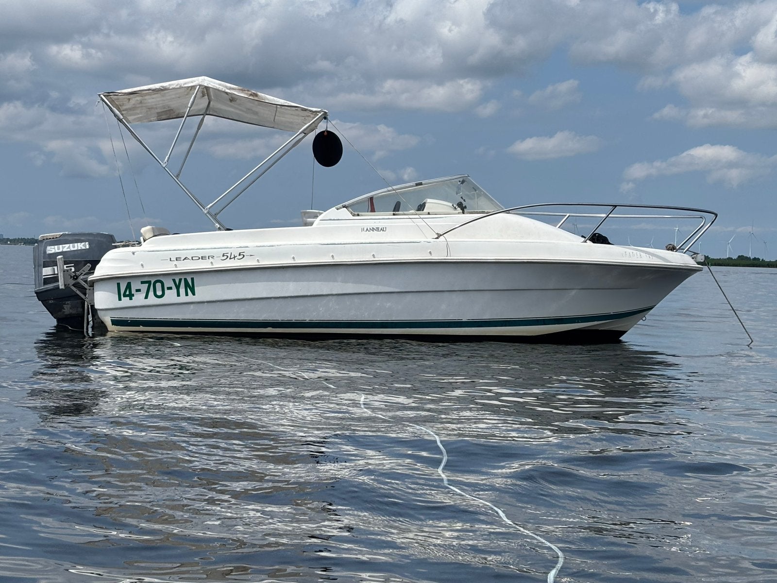 Jeanneau Leader 545 - In prijs gezakt, Gebruikt, Elektrische start, 70 tot 120 pk, 6 m