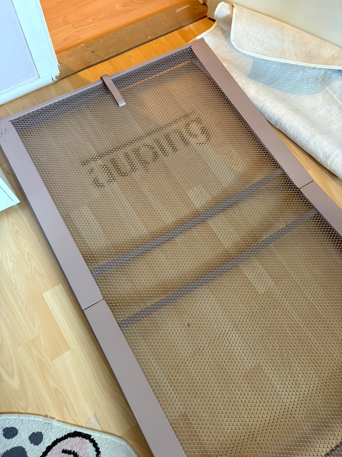 Spiraalbodem Auping, Ophalen, 90 cm, Eenpersoons, Zo goed als nieuw