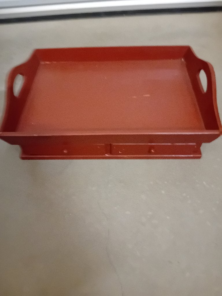 Dienblad met lade, Huis en Inrichting, Ophalen, Gebruikt, Rechthoekig, Hout