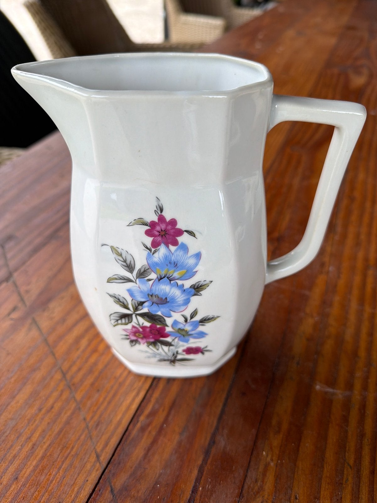 Vintage Schumann Arzberg Kan met Bloemenpatroon, Antiek en Kunst, Antiek | Porselein, Ophalen of Verzenden