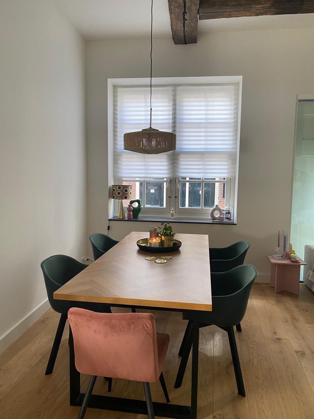 Eettafel visgraat, Ophalen, 200 cm of meer, 50 tot 100 cm, Zo goed als nieuw