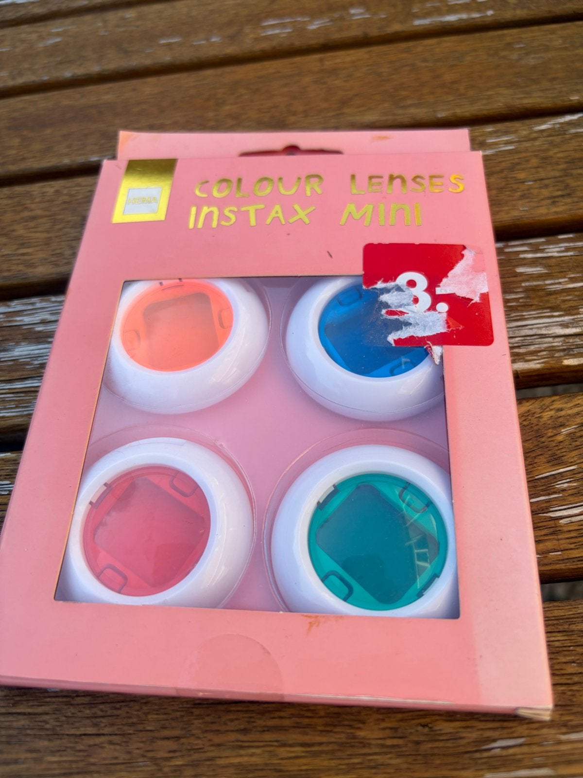 Instax Mini Kleurenlenzen Set - 4 Stuks, Overige merken, Minder dan 50 mm, Ophalen of Verzenden, Zo goed als nieuw