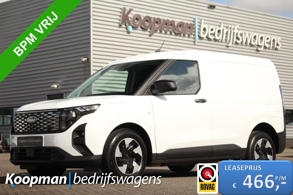 Ford E-Transit Courier Trend | 44kWh | 100kW/136pk | Rijbere, Auto's, 750 kg, Wit, Origineel Nederlands, 1524 kg