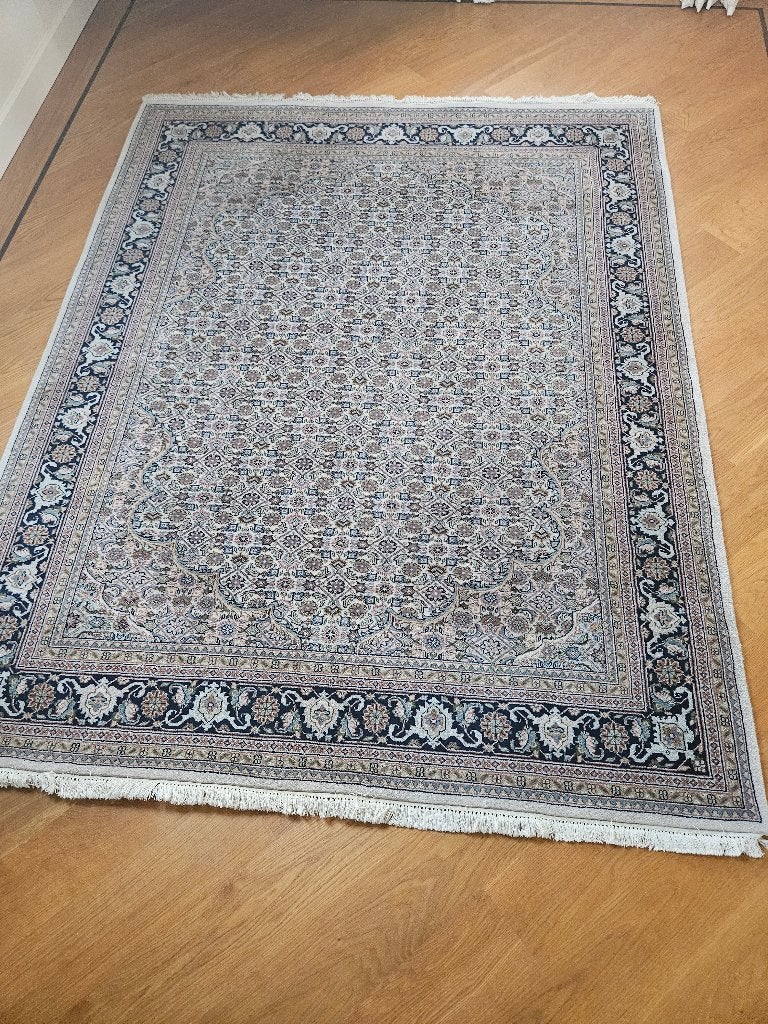 Perzisch tapijt met certificaat afmeting 199 x 247 cm, Ophalen, 150 tot 200 cm, 200 cm of meer, India Bidjar J. Corn