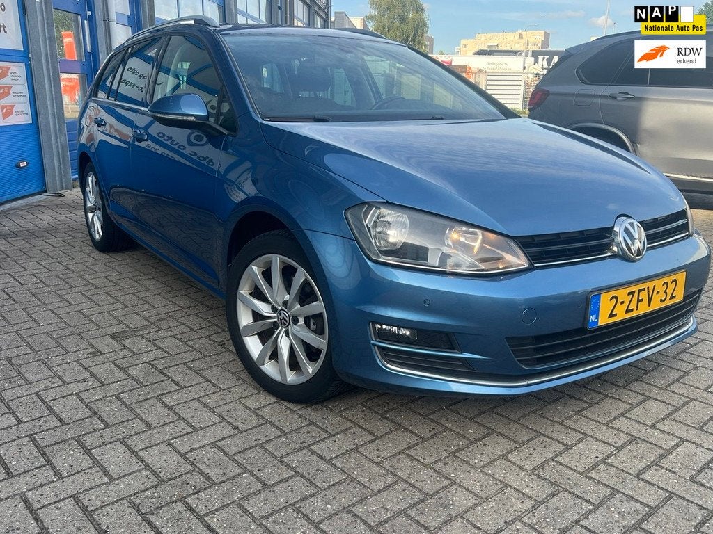 Volkswagen Golf Variant 1.4 TSI/Mechatronic vervangen/Camera, Auto's, Volkswagen, Euro 5, Gebruikt, 4 cilinders, Blauw