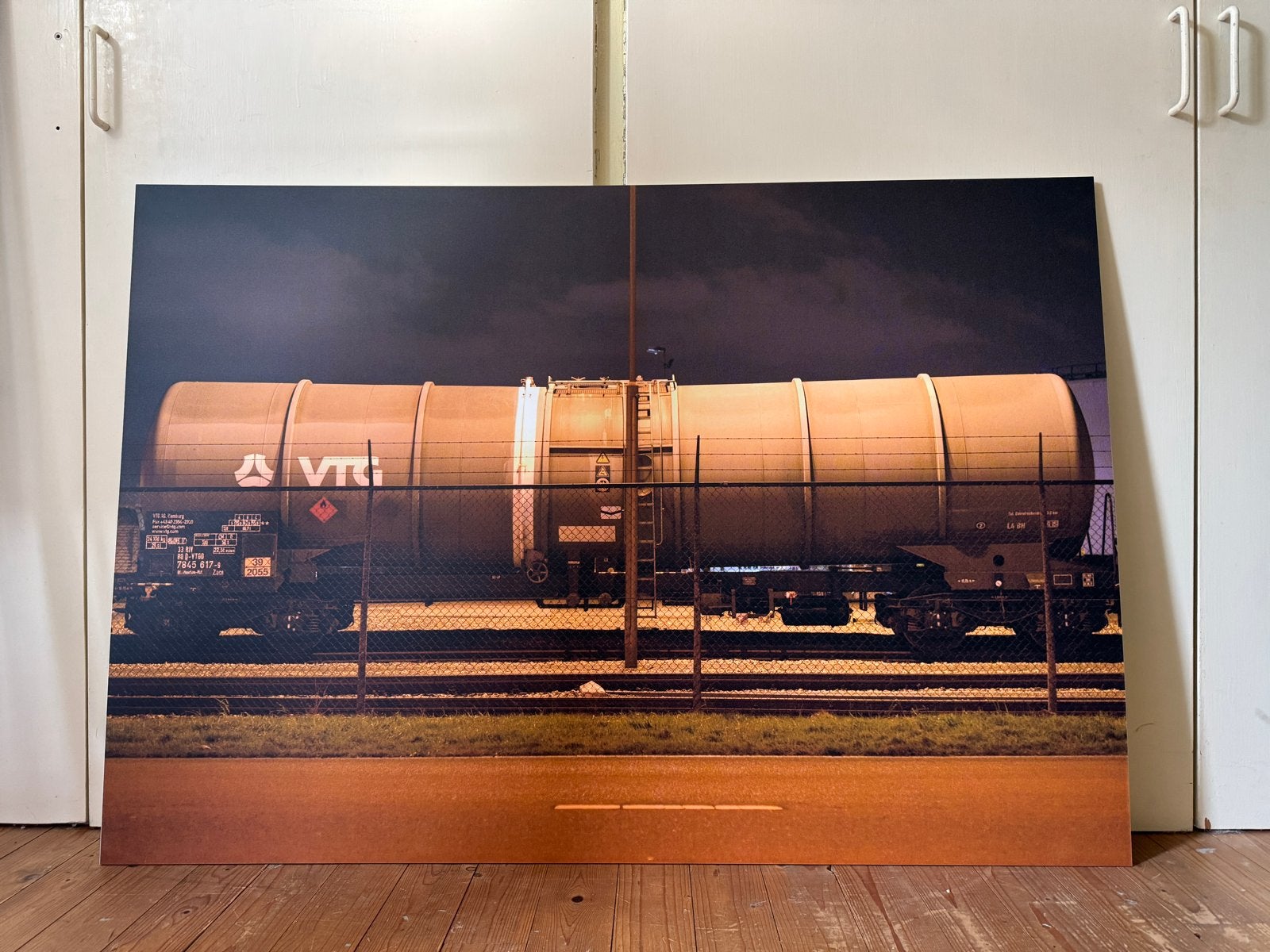 Treinwagon fotoprint op Forex - 130X90 CM, Ophalen, Foto, Fotografie