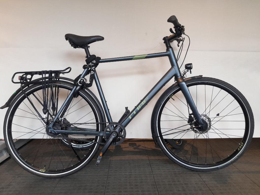 28 inch Cube Travel met belt drive 8 versn. Alfine naaf., Gebruikt, Versnellingen, 57 tot 61 cm, Schijfrem