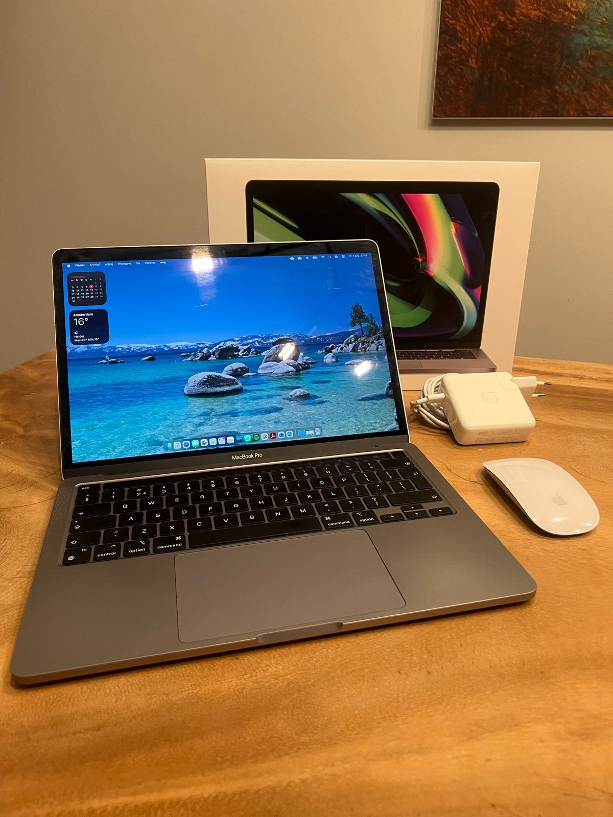 MacBook Pro M1 16GB 256GB - Eerste Eigenaar, 256 GB, Qwerty, 13 inch, Zo goed als nieuw