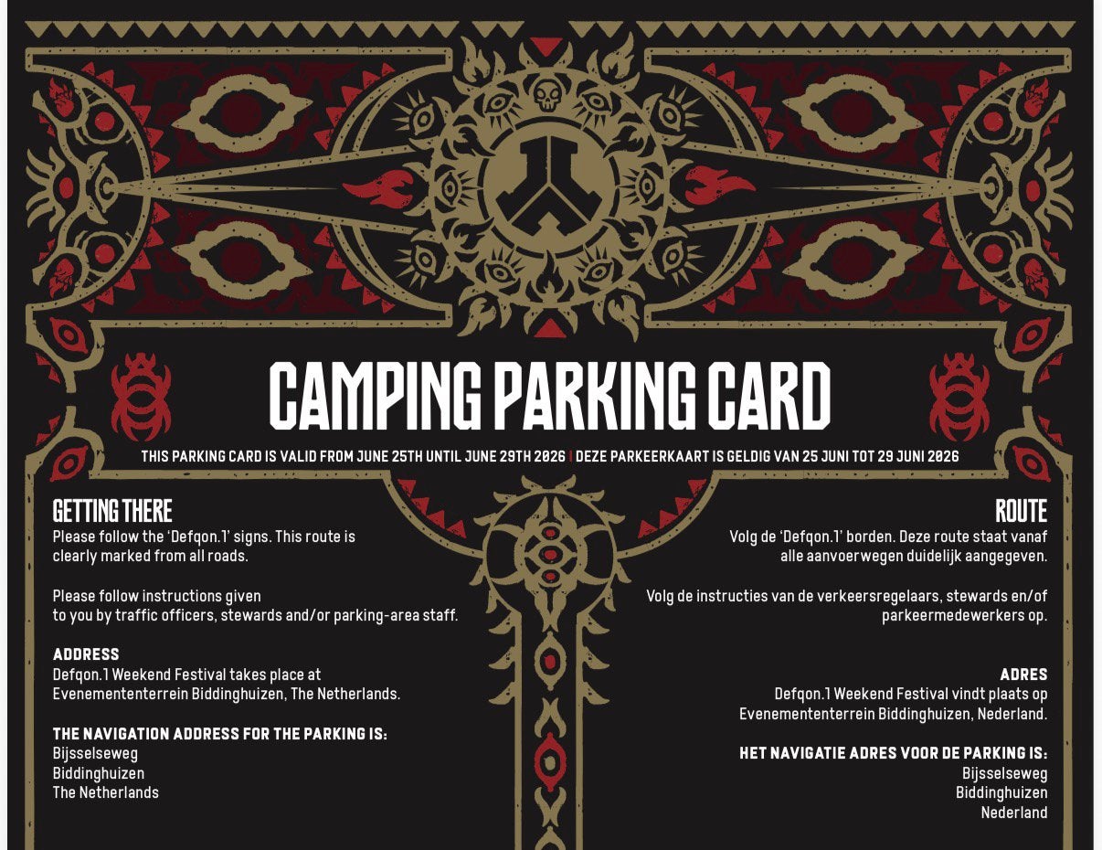 Parking ticket defqon, Eén persoon