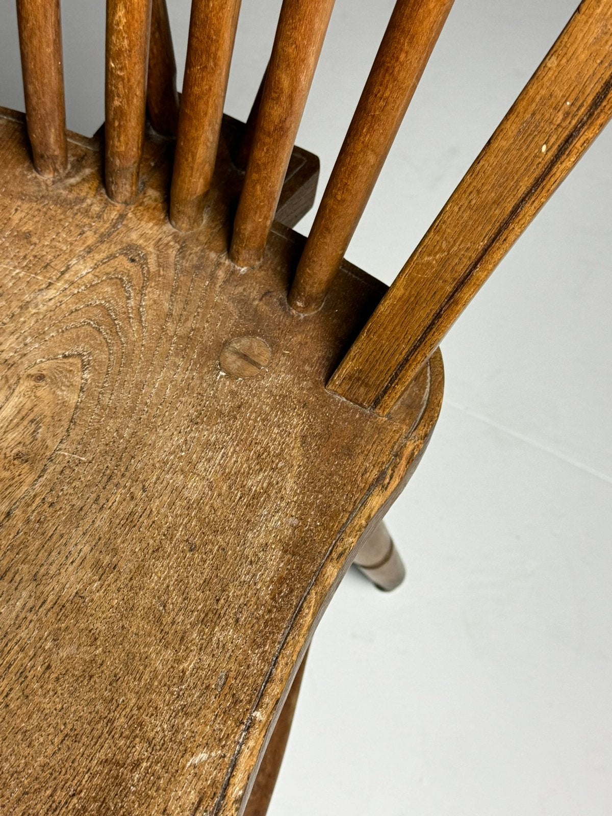 Set van 2 Windsor armstoelen klassiek Engels, Huis en Inrichting, Bruin, Ophalen of Verzenden, Vijf, Zes of meer stoelen, A