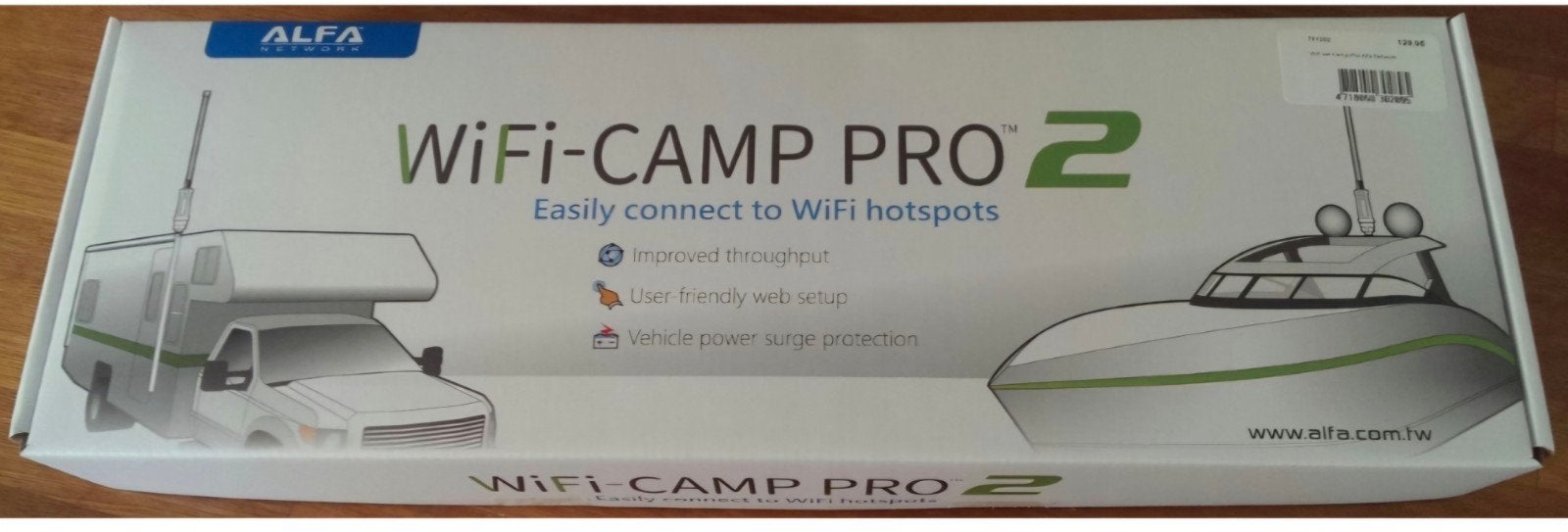 Alfa Network WiFi-CAMP PRO 2 Router voor camper/boot, Ophalen of Verzenden, Zo goed als nieuw, Router, Alfa Network