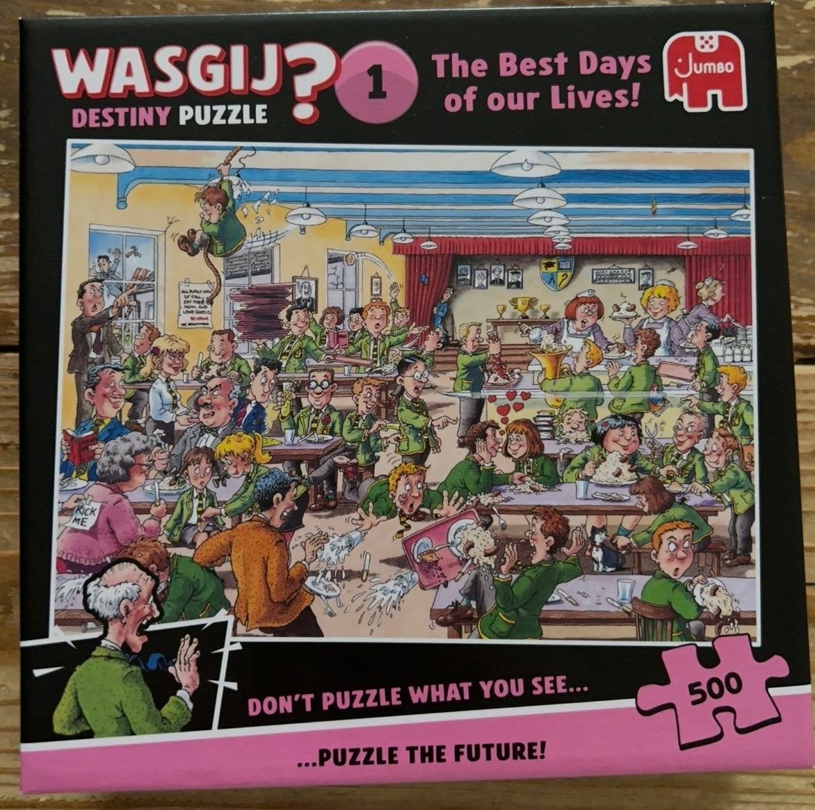 Te koop Wasgij legpuzzel nr 1, Ophalen of Verzenden, 500 t/m 1500 stukjes, Zo goed als nieuw, Legpuzzel