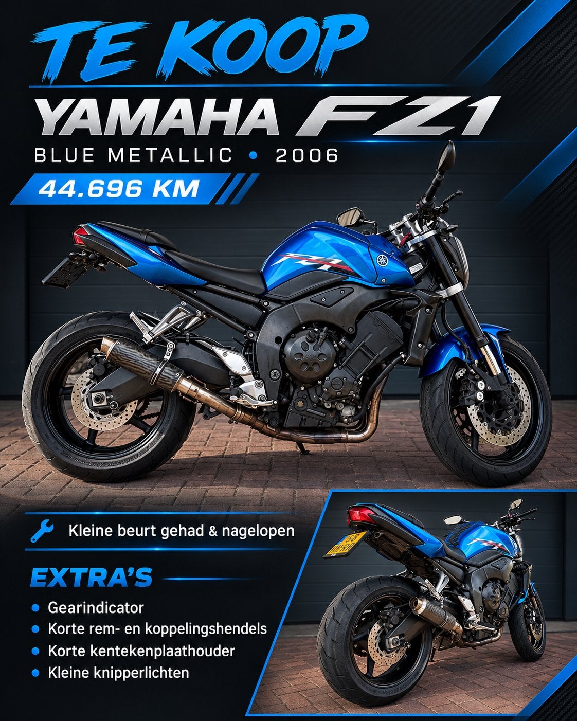 Yamaha fz1 2006 44696km, Motoren, Particulier, Naked bike