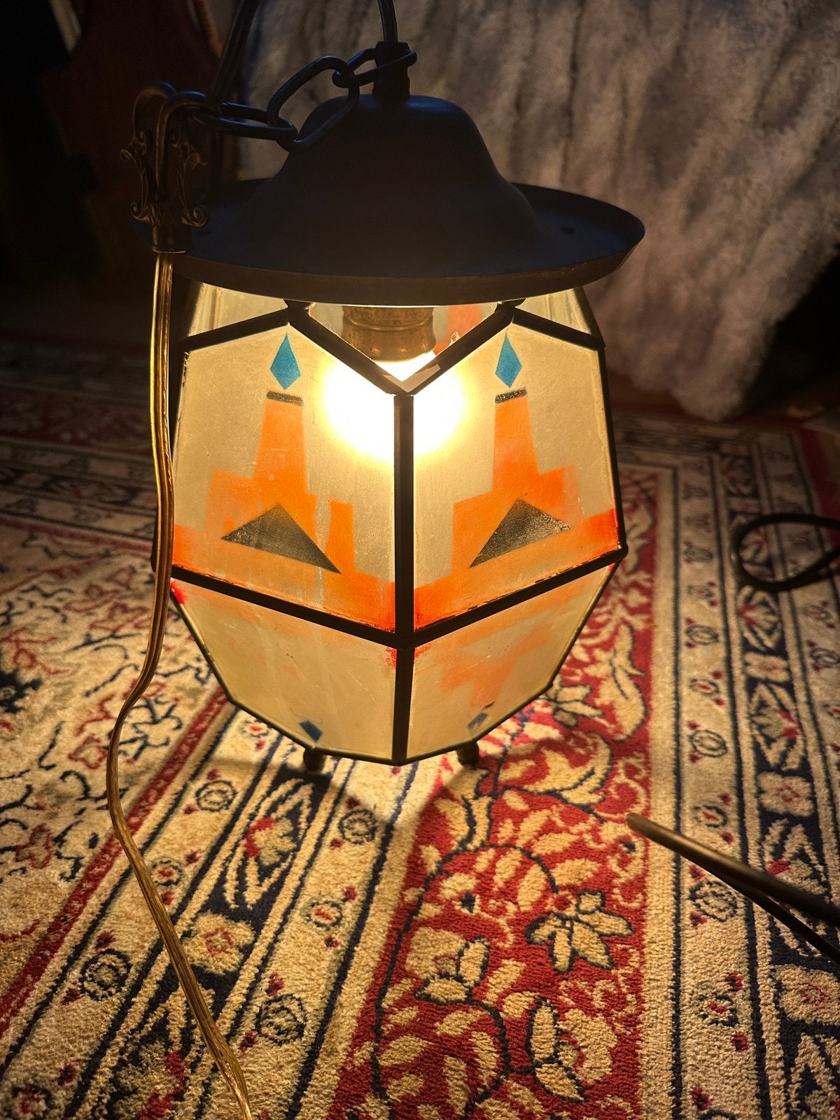 Amsterdamsche school hanglamp, Ophalen of Verzenden