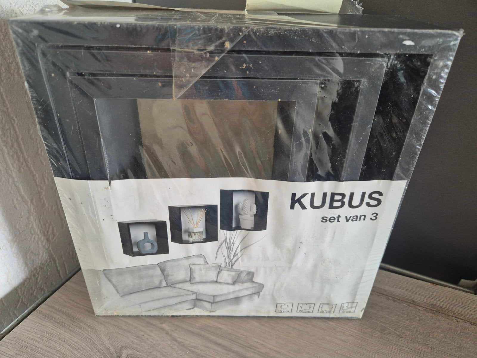 3 wand kubussen, Nieuw, Ophalen of Verzenden, Overige typen, Overige stijlen